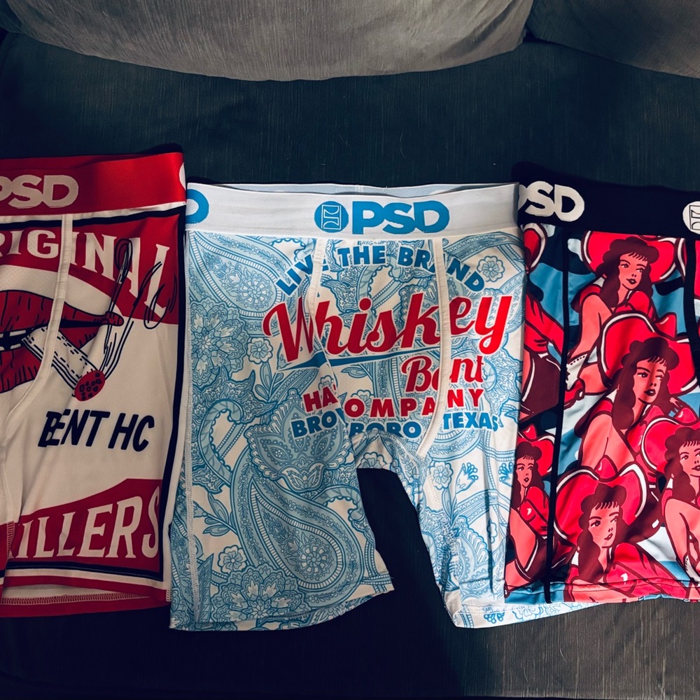 PSD Graphic Boxer Briefs Trio